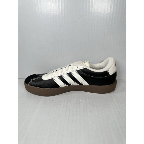 Size 9 Mens ADIDAS VL COURT 3.0 Core Black White Skateboard Shoes JH8628 NEW - Picture 4 of 10